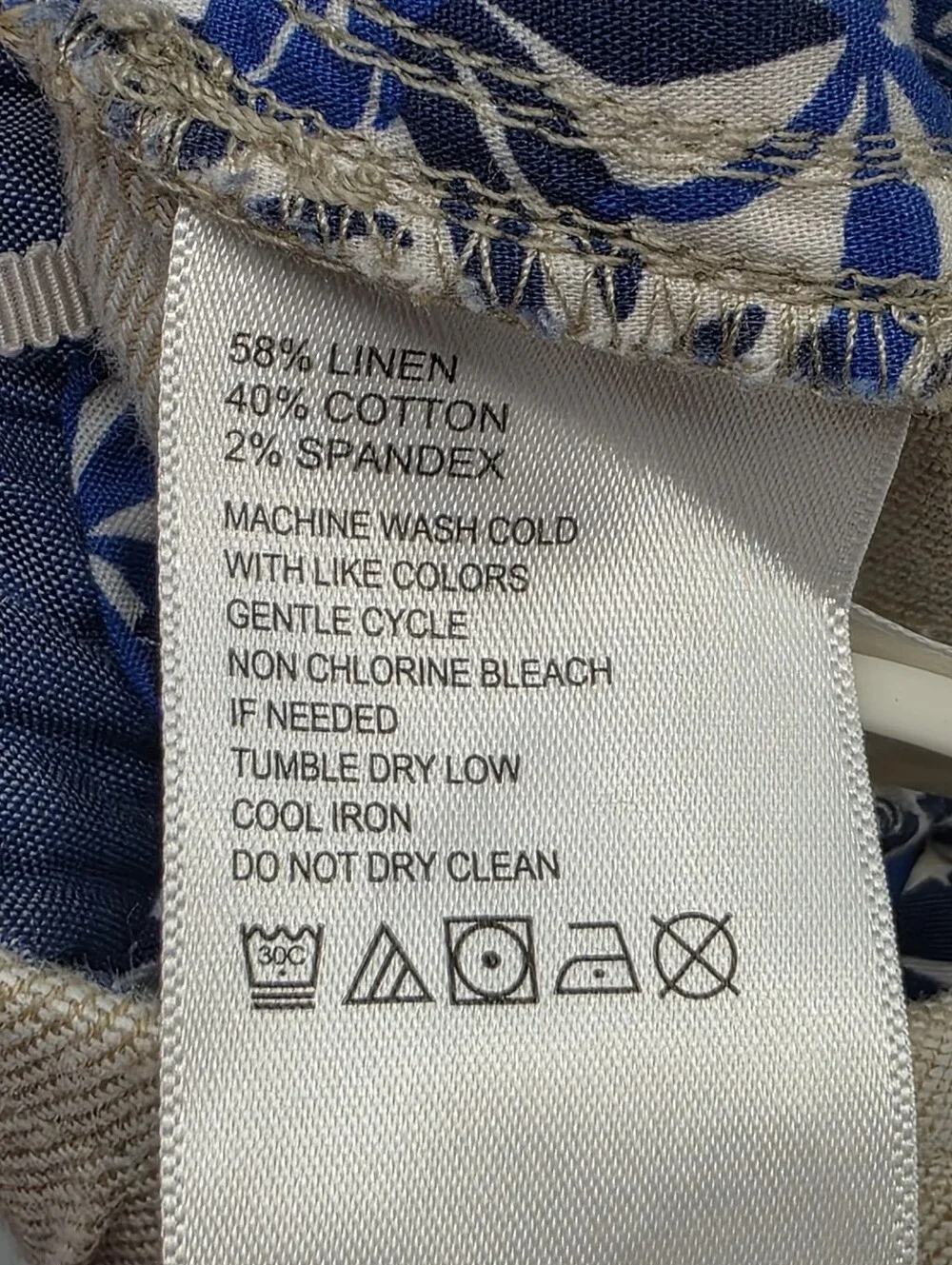 Tommy Bahama Tan Linen Blend Beach Coast Pants Medium 30